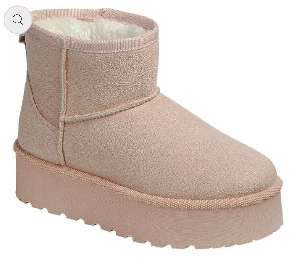 Chloe Platform Boots - Pink