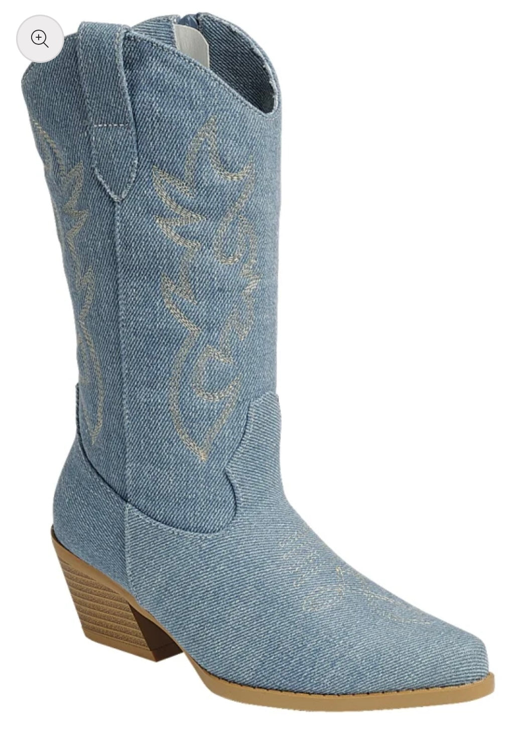Pretty in Denim Cowgirl Boots