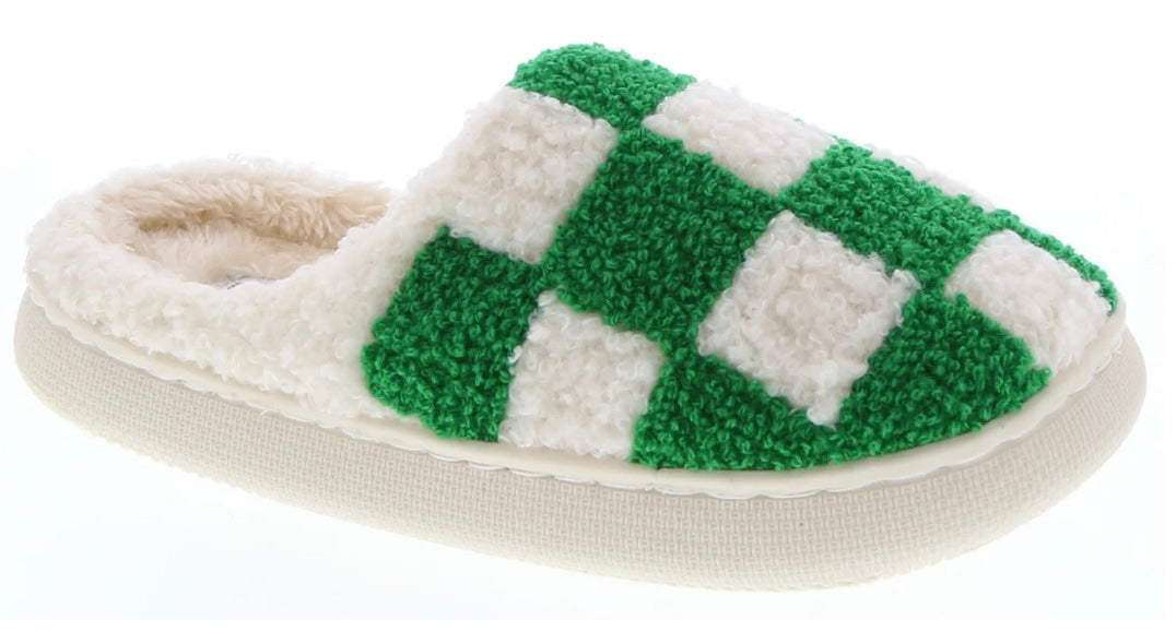 Checkmate Slippers - Green