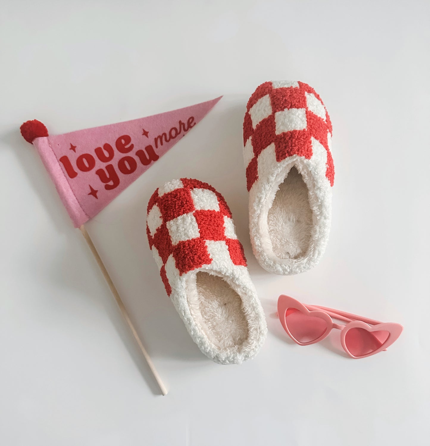 Checkmate Slippers - Fushia