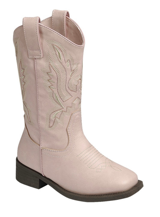 Jessie Western Boots - Baby Pink