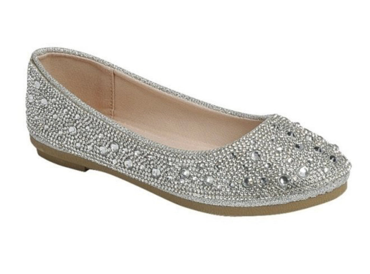 Ellie Silver Flats