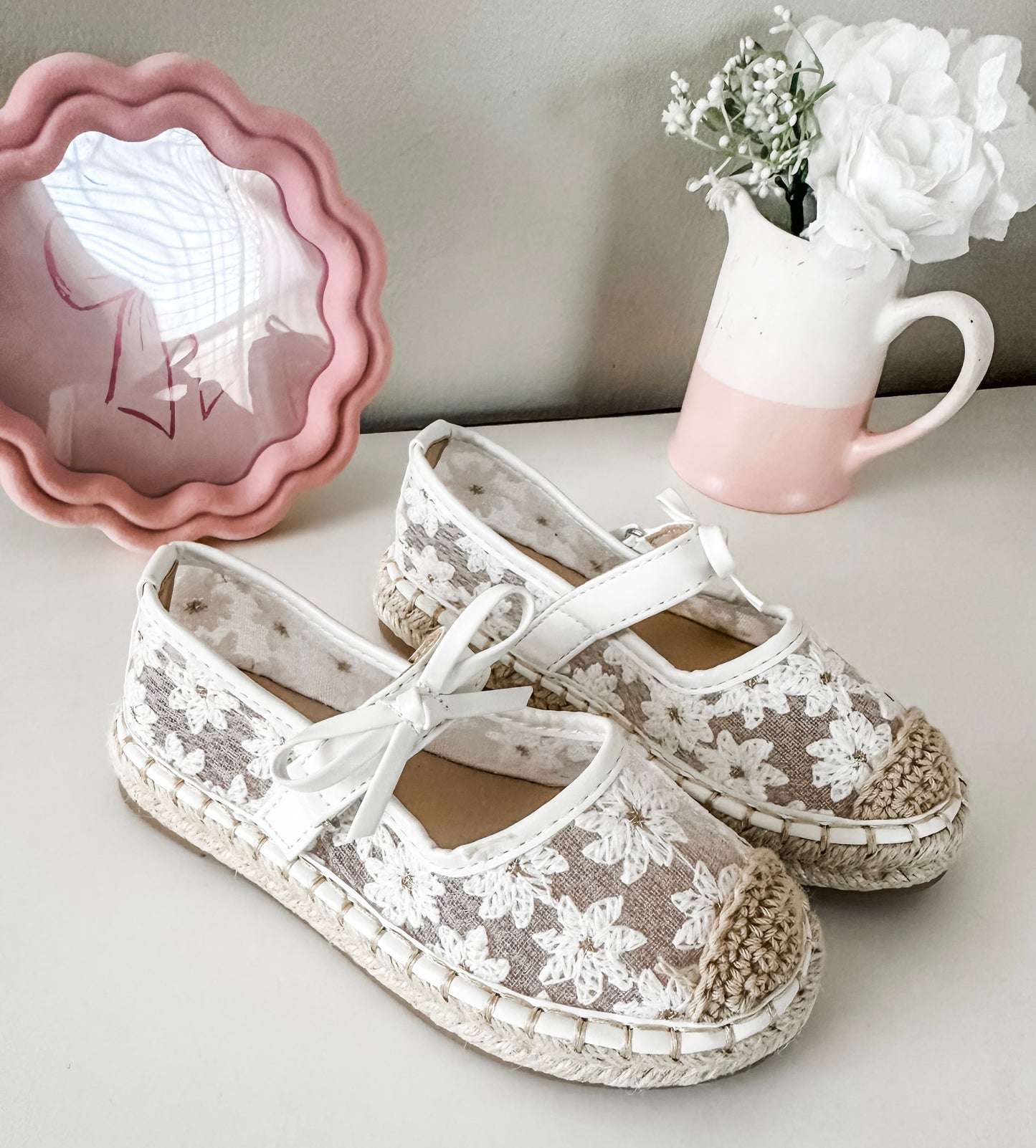 Mila Rose Espadrilles White
