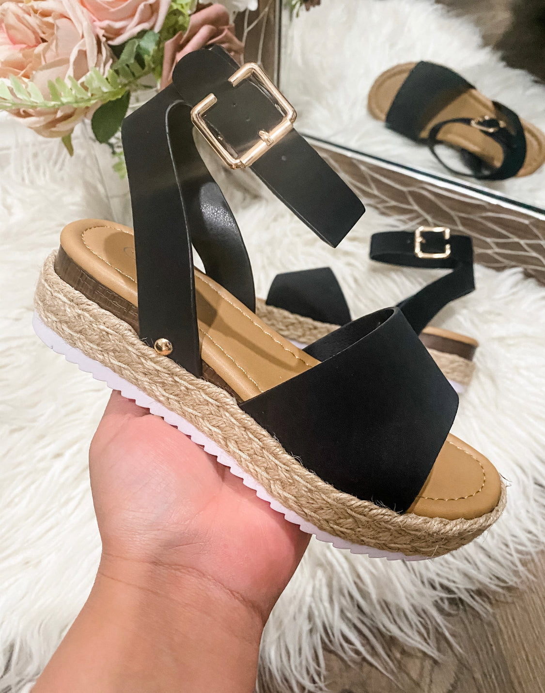 Mariana Espadrilles - Womans - Tan + Black