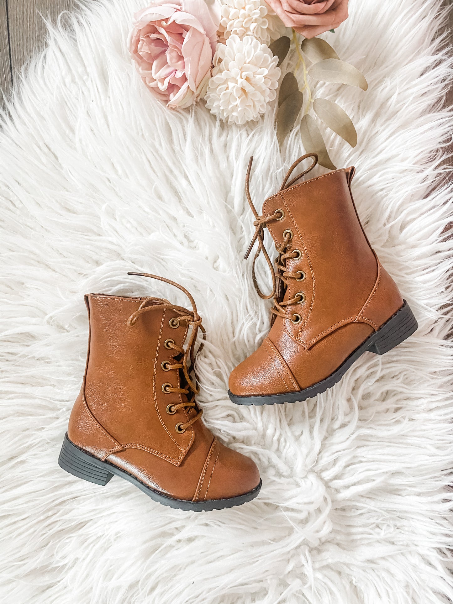 Mya Combat Boots TODDLER (tan)