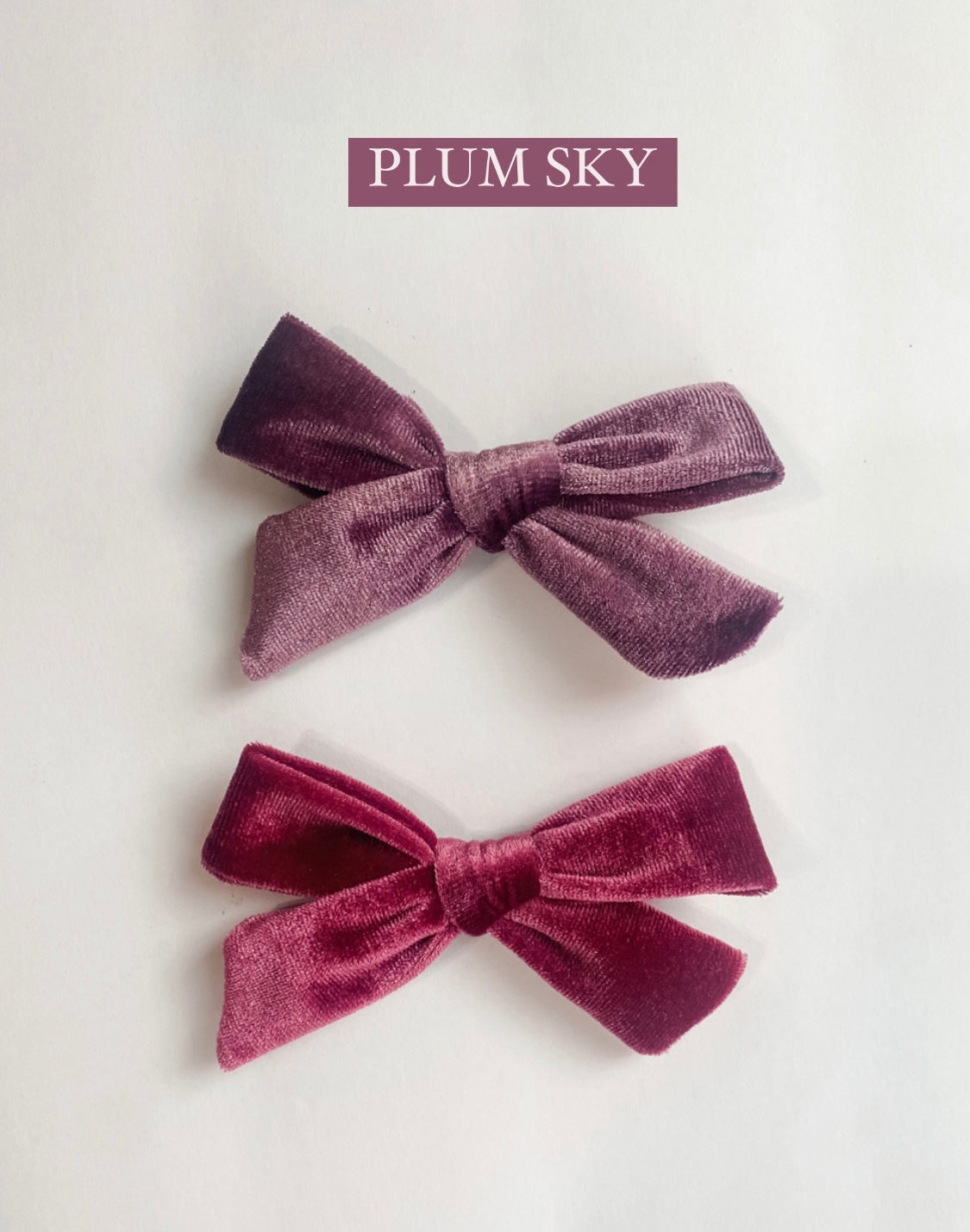 Plum Sky - Velvet Bows