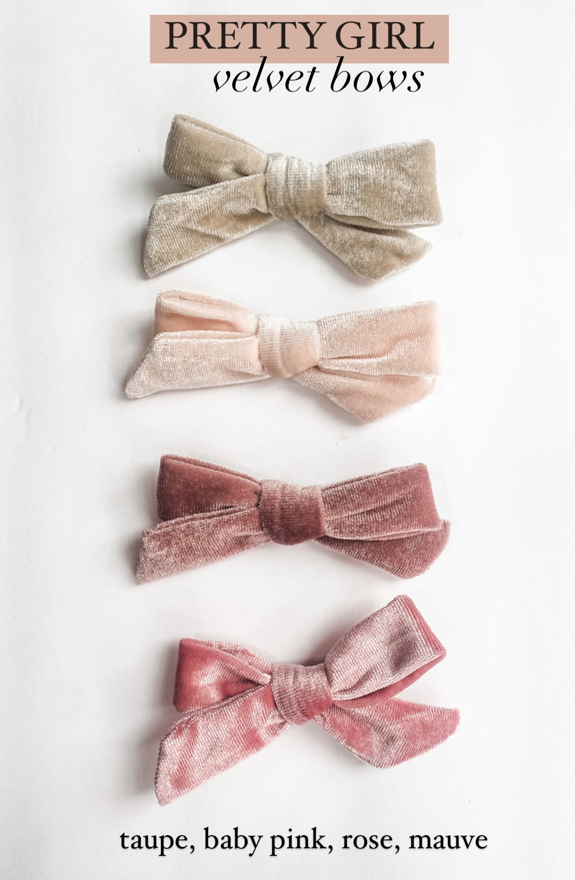 Pretty Girl - Velvet Bows