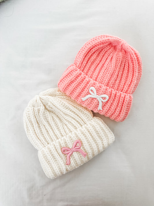 Pretty Bow Beanies