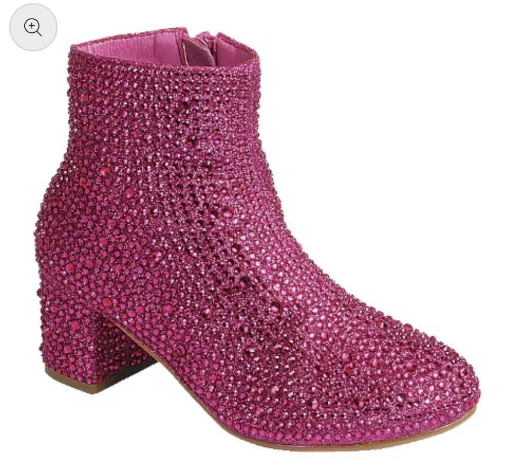 Glitz and Glam Booties - Hot Pink