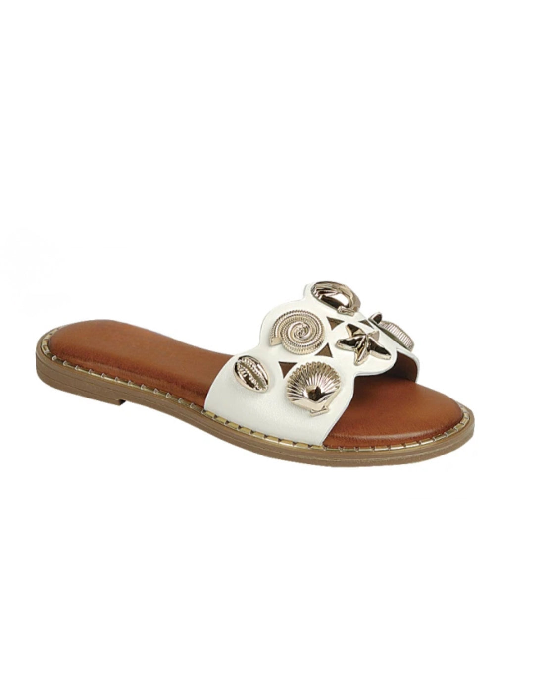 Seashell White Slides