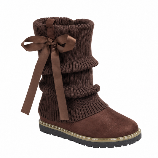 Sweater Boots Chocolate Brown