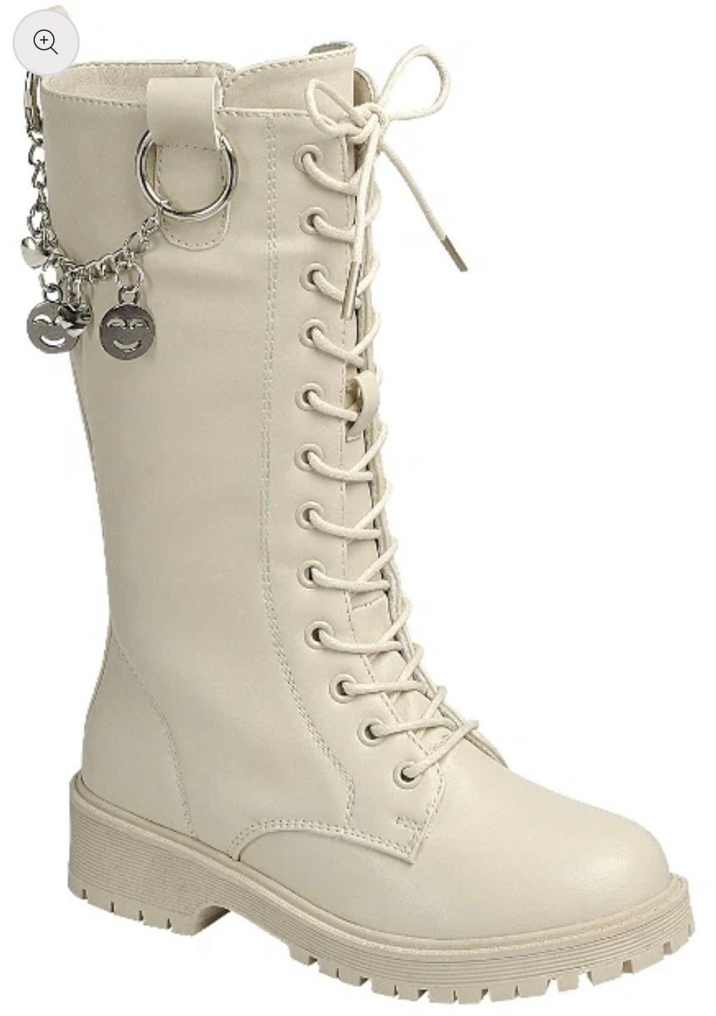 Giselle Knee High Combat Boots Size 13