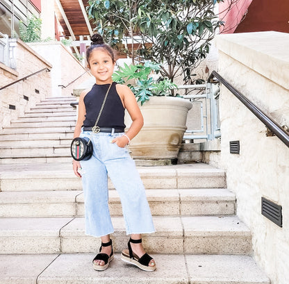 Mariana Espadrilles - Tan + Black